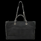 Black Canvas Chanel Tote