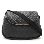 Black Canvas Chanel Crossbody Bag