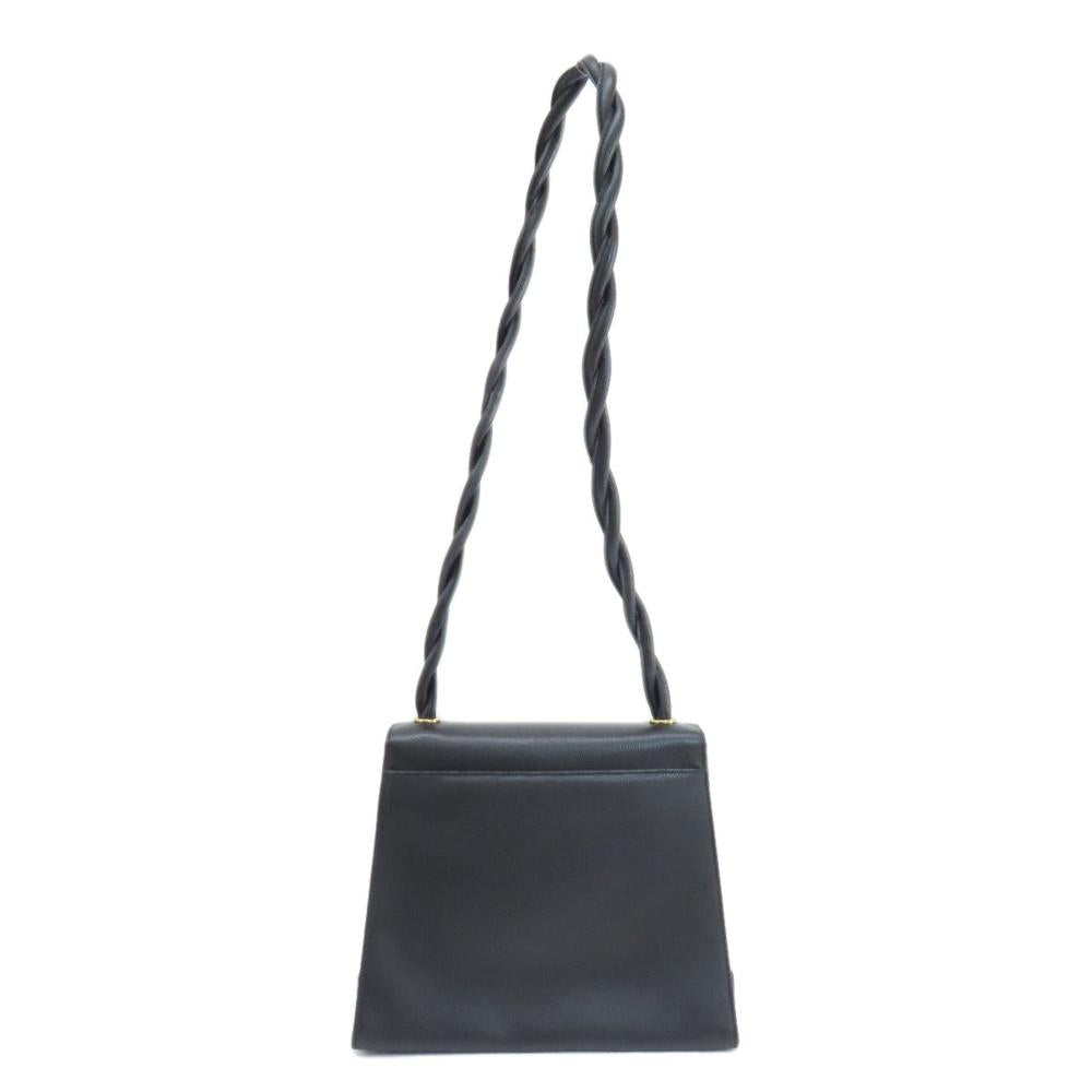 Black Canvas Chanel Shoulder Bag