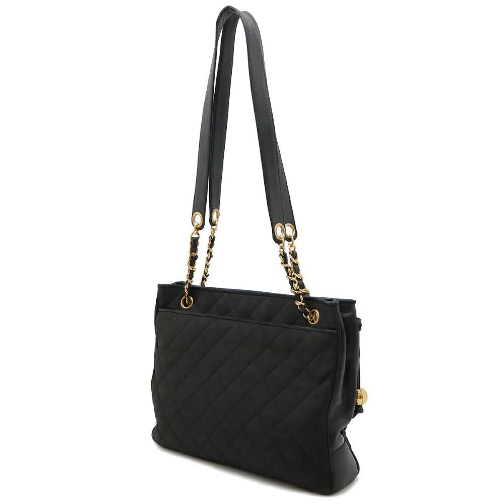 Black Canvas Chanel Tote
