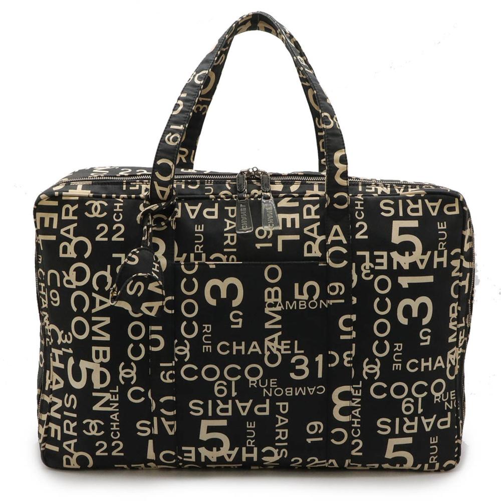 Black Canvas Chanel Travel Line
