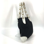 Black Canvas Chanel Shoulder Bag