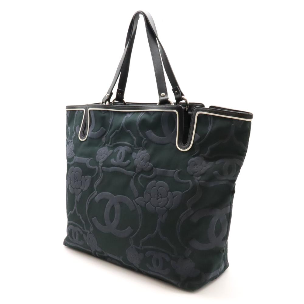 Black Canvas Chanel Tote
