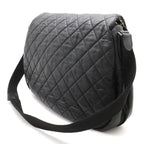 Black Canvas Chanel Crossbody Bag