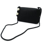 Black Canvas Chanel Crossbody Bag