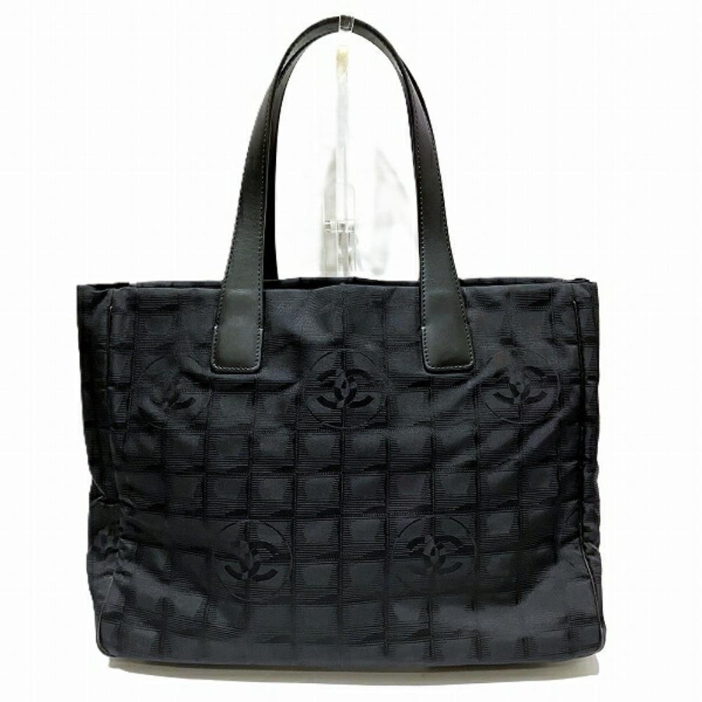 Black Canvas Chanel Tote