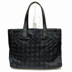 Black Canvas Chanel Tote