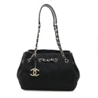 Black Canvas Chanel Tote