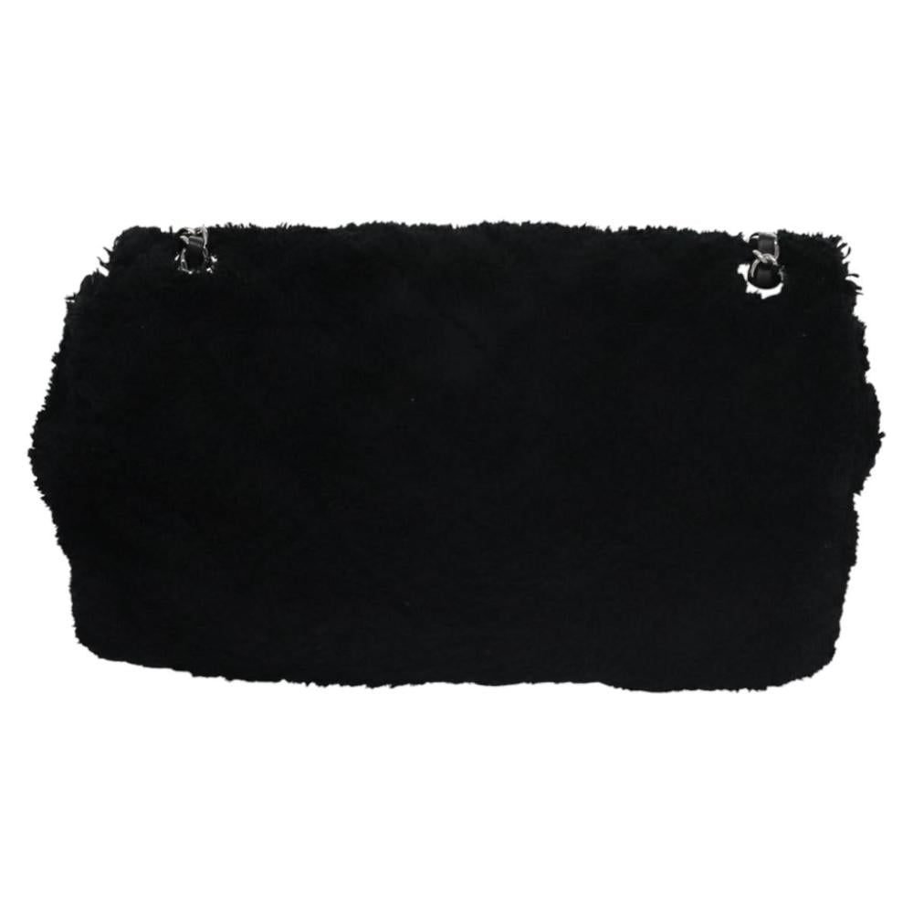Black Canvas Chanel Flap Bag