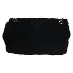 Black Canvas Chanel Flap Bag