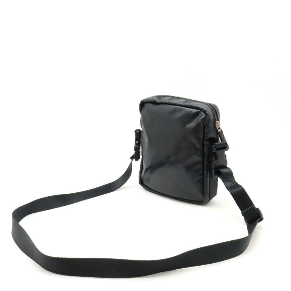 Black Canvas Chanel Shoulder Bag