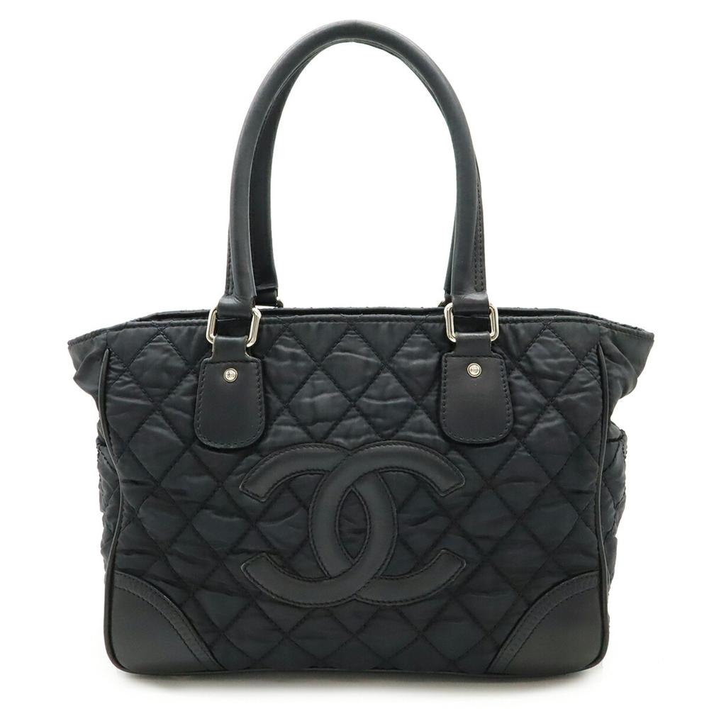 Black Canvas Chanel Tote