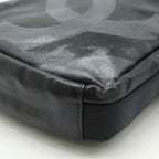Black Canvas Chanel Shoulder Bag