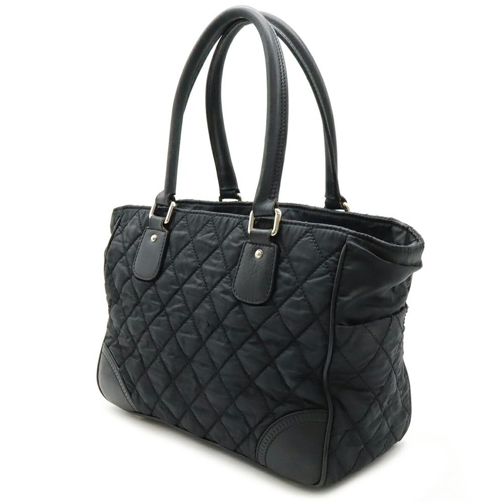 Black Canvas Chanel Tote