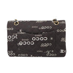 Black Canvas Chanel Shoulder Bag