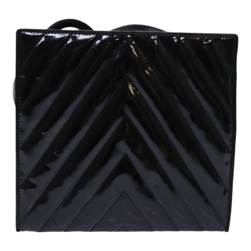 Black Canvas Chanel Shoulder Bag