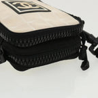 Black Canvas Chanel Shoulder Bag