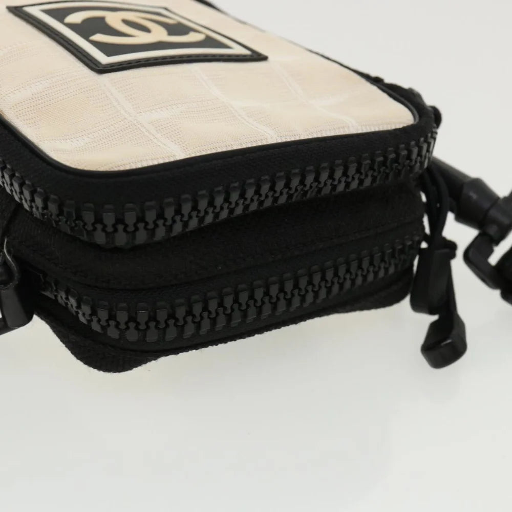 Black Canvas Chanel Shoulder Bag