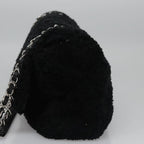 Black Canvas Chanel Flap Bag