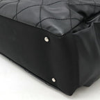 Black Canvas Chanel Shoulder Bag