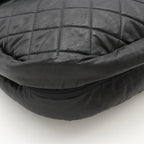 Black Canvas Chanel Crossbody Bag