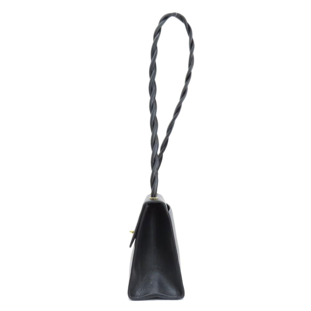 Black Canvas Chanel Shoulder Bag
