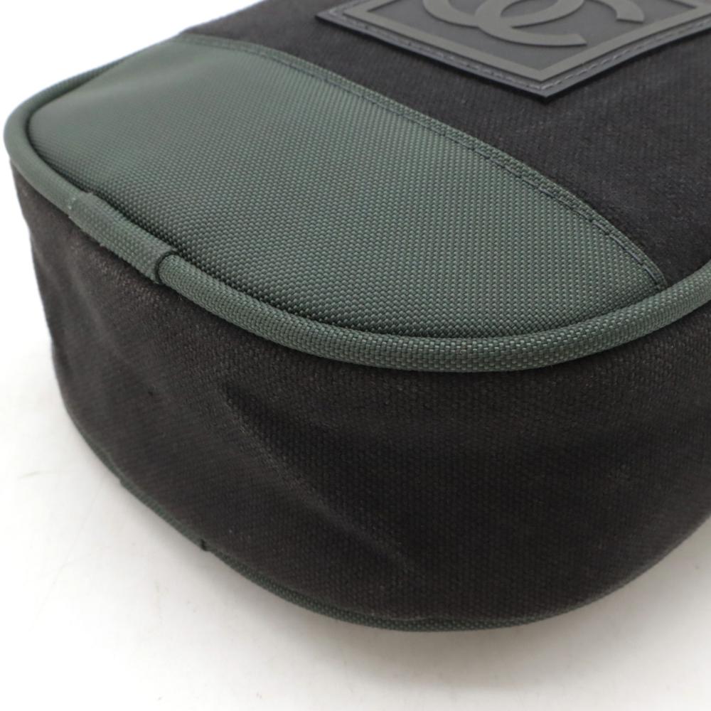 Black Canvas Chanel Belt Bag