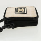 Black Canvas Chanel Shoulder Bag