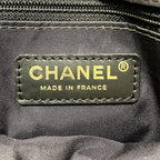 Black Canvas Chanel Tote