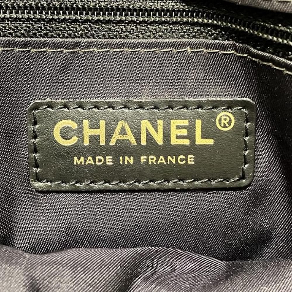 Black Canvas Chanel Tote