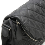 Black Canvas Chanel Crossbody Bag
