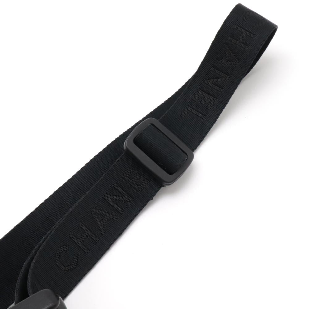 Black Canvas Chanel Belt Bag