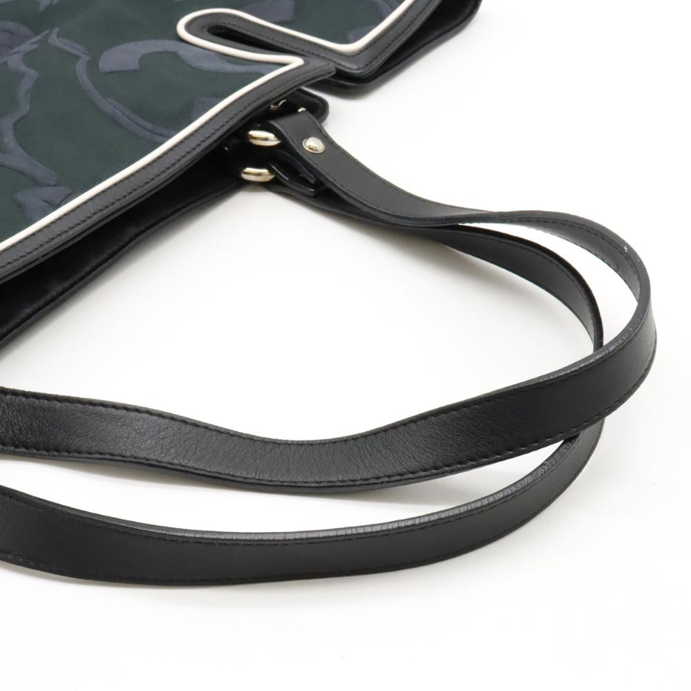 Black Canvas Chanel Tote