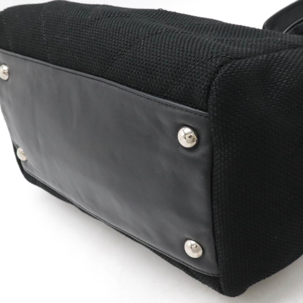 Black Canvas Chanel Tote