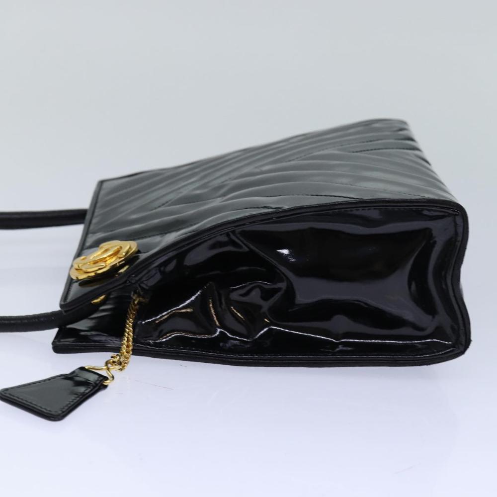 Black Canvas Chanel Shoulder Bag