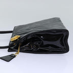Black Canvas Chanel Shoulder Bag