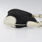Black Canvas Chanel Shoulder Bag