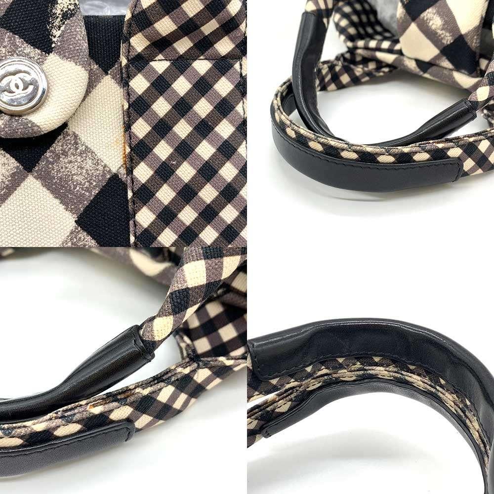 Black Canvas Chanel Tote