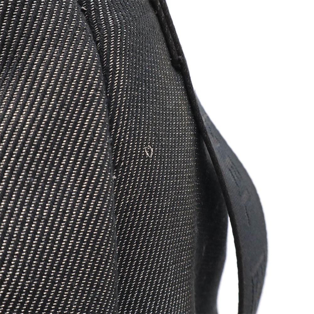 Black Canvas Chanel Shoulder Bag