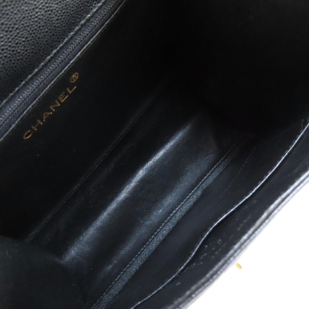 Black Canvas Chanel Shoulder Bag