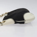Black Canvas Chanel Shoulder Bag