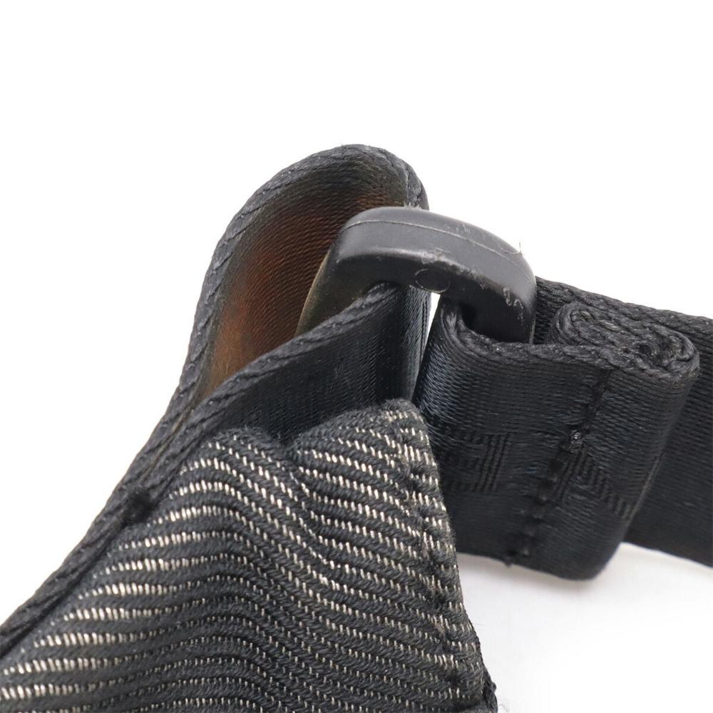 Black Canvas Chanel Shoulder Bag