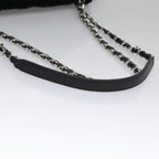 Black Canvas Chanel Flap Bag