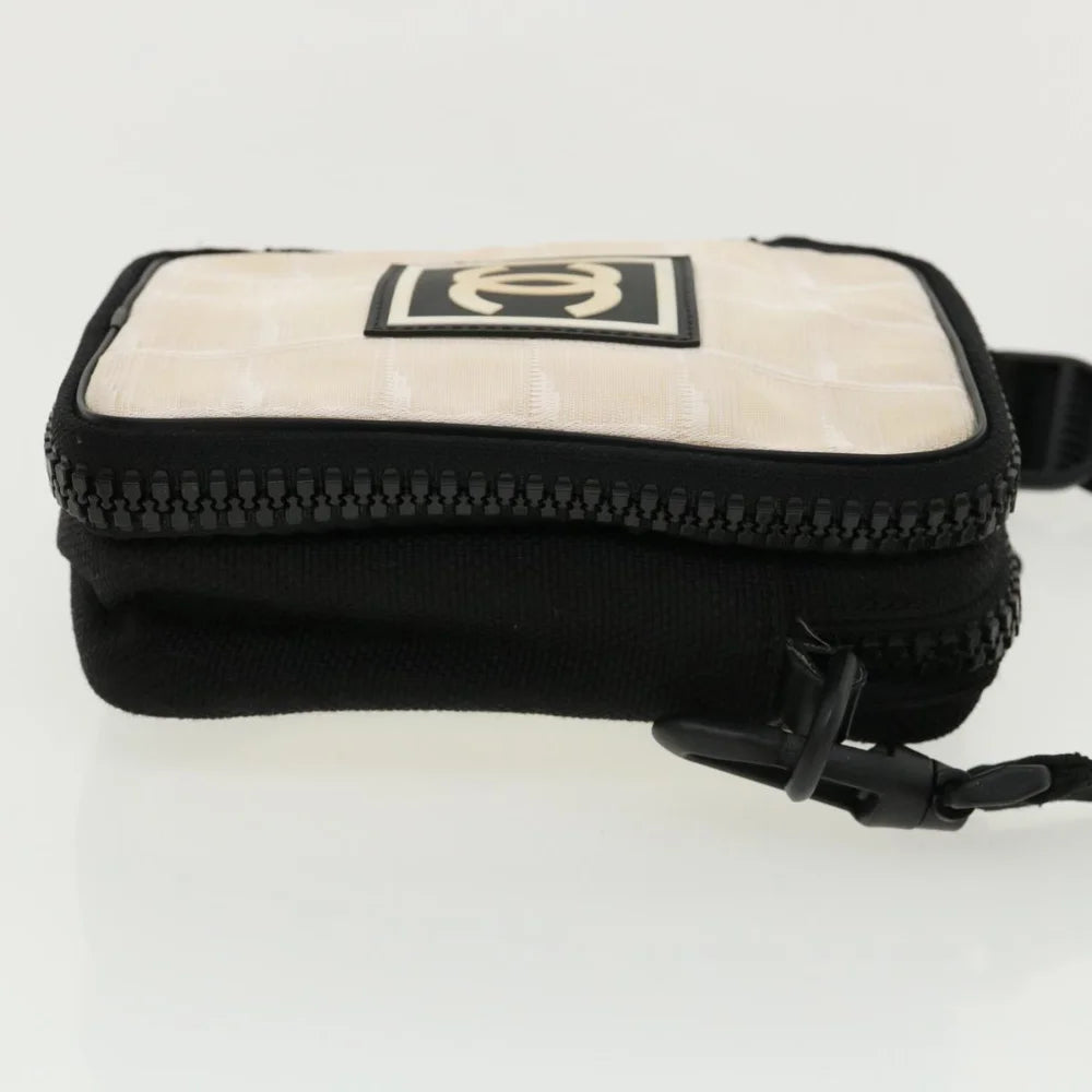 Black Canvas Chanel Shoulder Bag