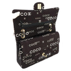 Black Canvas Chanel Shoulder Bag