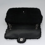 Black Canvas Chanel Flap Bag