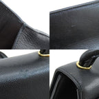 Black Canvas Chanel Shoulder Bag