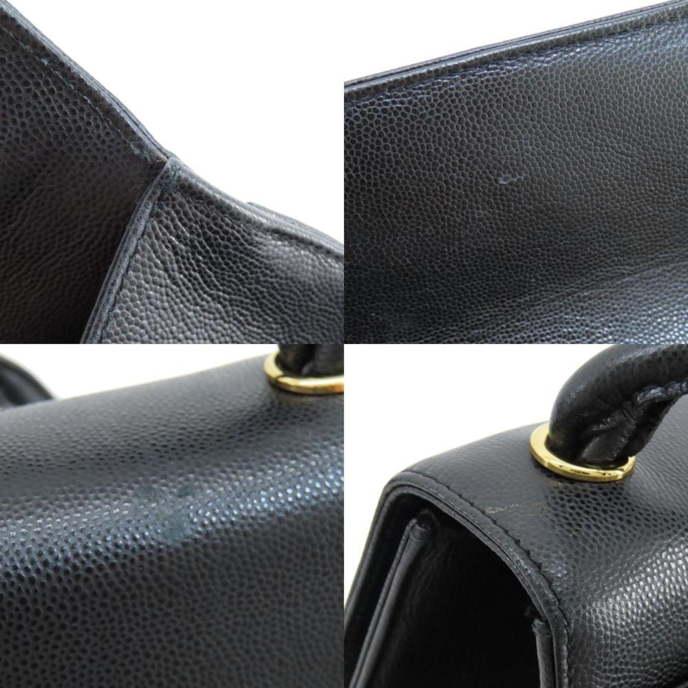 Black Canvas Chanel Shoulder Bag