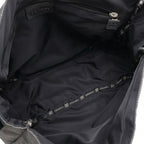 Black Canvas Chanel Shoulder Bag