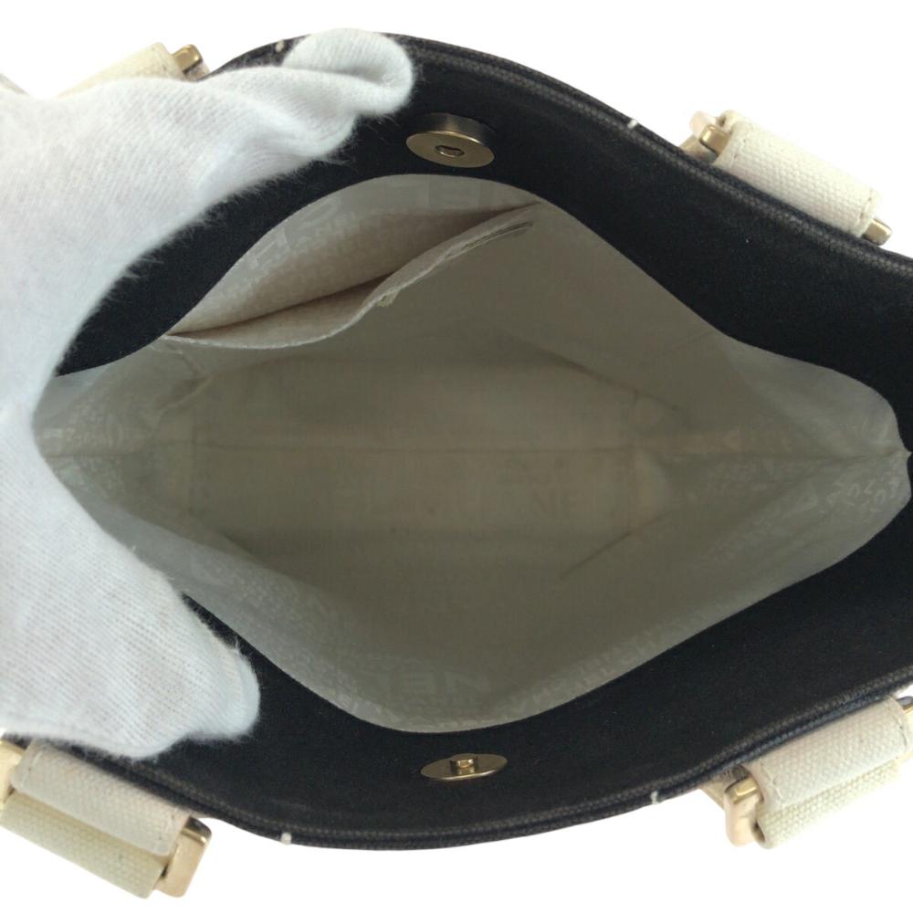 Black Canvas Chanel Tote